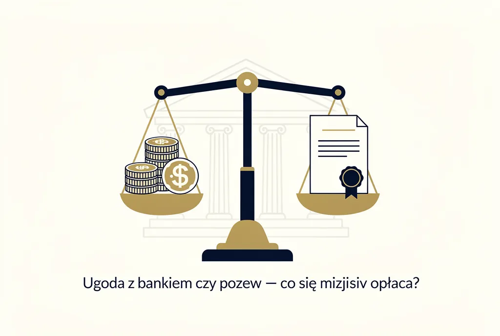 Ugoda z bankiem czy pozew — co się bardziej opłaca? — ilustracja